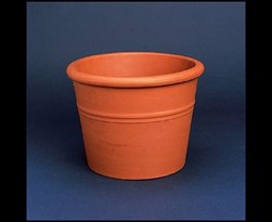bloempot cilinder bordato terracotta