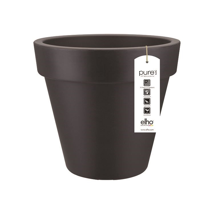 Formplastic Plant Pocal Amphore Plantenbak Bloempot Plantenspil Antraciet Grijs H 36 cm EG
