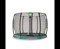 exit allure classic inground trampoline met veiligheidsnet groen