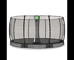 exit allure classic inground trampoline met veiligheidsnet zwart