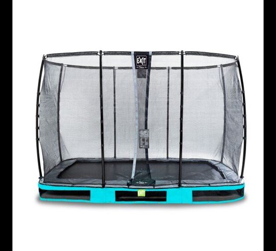enkel en alleen Dakraam omhelzing exit elegant premium inground trampoline rechthoekig met veiligheidsnet  blauw - Tuincentrum Pelckmans