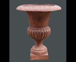 fiberglass french vase rusty 