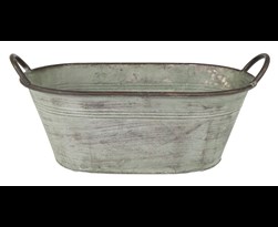 folks oval tub old green