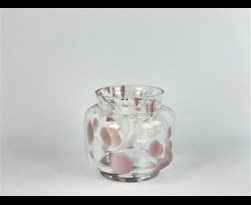 glass vase pink