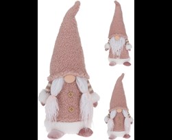 gnome met roze cap staand (2ass.)