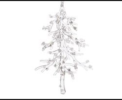 hangdeco kerstboom acryl transparant