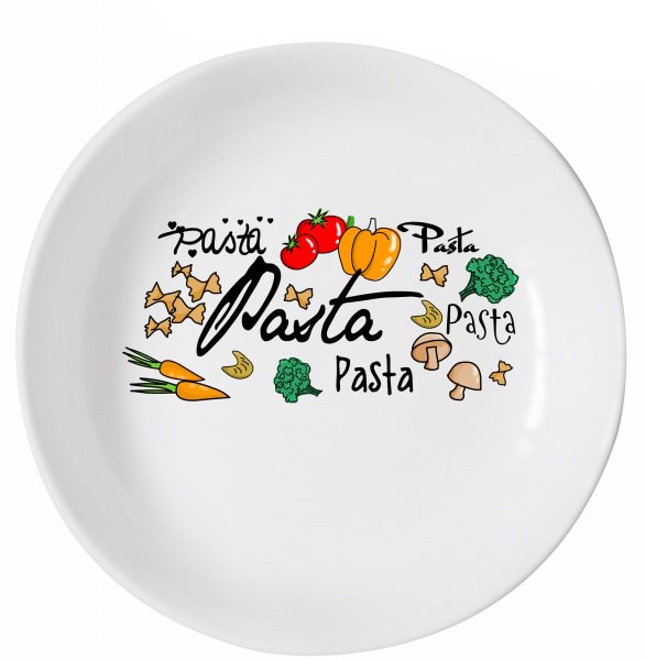 Pastabord 30 cm brede rand Porcelite Pastabord 30 cm brede rand Porcelite