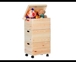 houten opbergbox combi