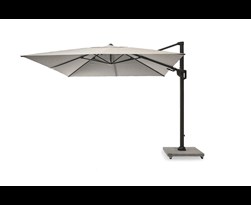 parasol free pole charcoal novasun soft grey/white