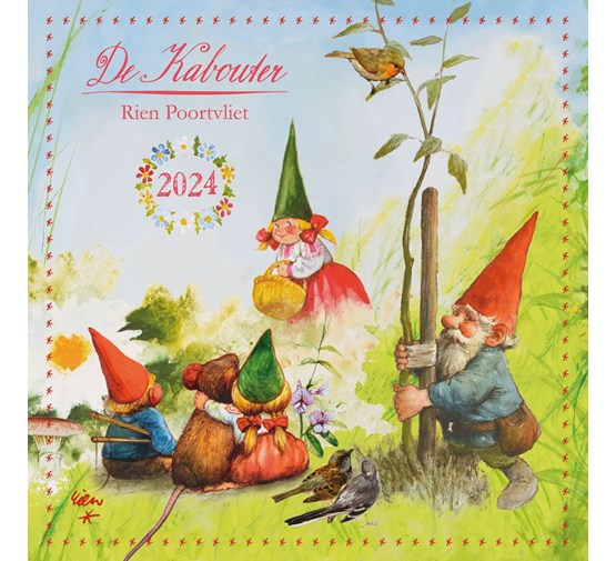kalender 2024 r poortvliet kabouter pgc Tuincentrum Pelckmans