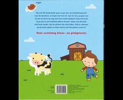 kleur-en stickerboek met woordjes - op de boerderij (3-5 j.)