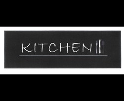 ledent decoratieve keukenloper zwart kitchen