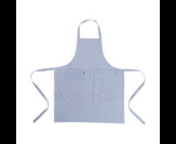 linen & more keukenschort dutch check blue