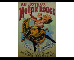 metal painting moulin rouge