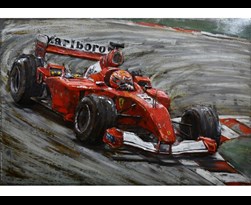 metal painting red f1