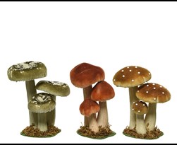 paddenstoel polyester fluweel grass (3 kleuren ass.)