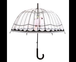 paraplu transparant vogelkooi