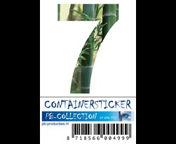 pb cijfersticker bamboe nr.7
