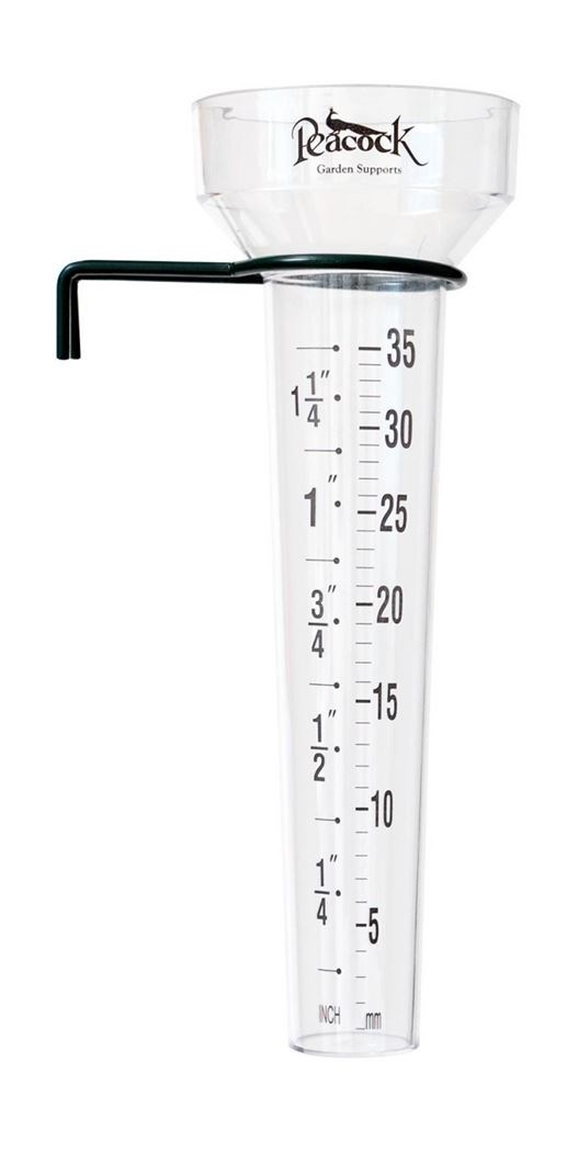 1x Regenmeter/neerslagmeter Glas Met Verzinkte Grondpen 69 Cm Weer En Neerslag 1x Regenmeter/neerslagmeter Glas Met Verzinkte Grondpen 69 Cm Weer En Neerslag
