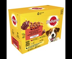 pedigree vital pouch 12-pack adult favourite
