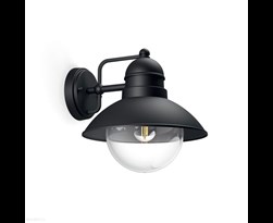 philips hoverfly wall lantern black excl. 1x60w 230v