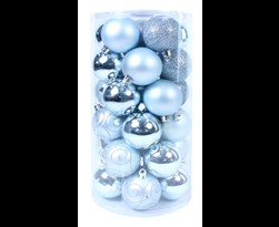 plc kerstbal lichtblauw (30sts)