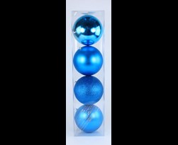 plc kerstbal royal blauw (4sts)