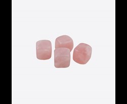 point-virgule herbruikbare ijsblokjes uit jade roze met zakje (4sts)