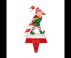 poly elf stocking holder red/green led (b/o)