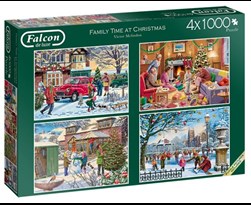 puzzel xms falcon family time at christmas (4 x 1000sts)