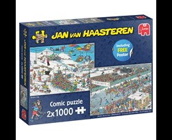 puzzel xms jan van haasteren break a leg & eleven city tour (2 x 1000sts)