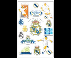 real madrid puffy stickers graphic