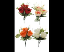 rose/mini flower bush x 5 assorted