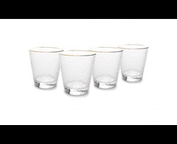 s|p collection elegance glas met gouden rand (4sts)
