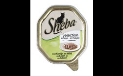 sheba selection alu saus konijn&wild