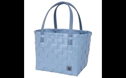 shopper fat strap faded blue size s with pu handles