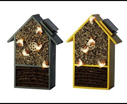 solar insectenhuis hout warmwit (2 kleuren ass.)