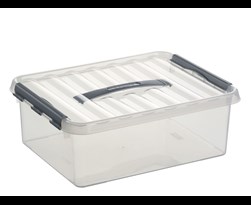 sunware q-line box transparant/metaal