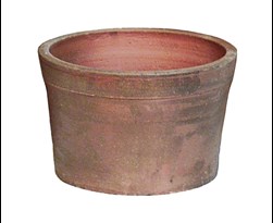 thai pot cylinder pot dark brown