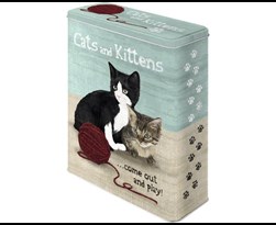 tin box xl cats & kittens