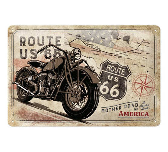 tin-sign-route-66-bike-map
