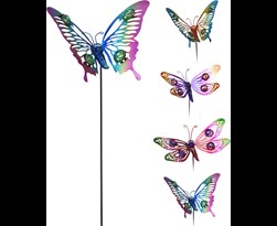 tuinprikker vlinder op stok (4 kleuren ass.)