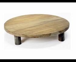 vdl plate with 4 legs teak natural