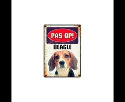 waakbord blik beagle (v)
