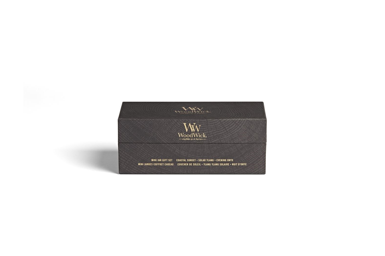 WoodWick Deluxe Floral Gift Set Mini Hourglass Scented Candle with Crisping Wick | 3 Mini Candles