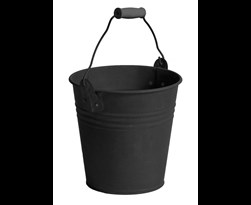 zinc vintage black bucket